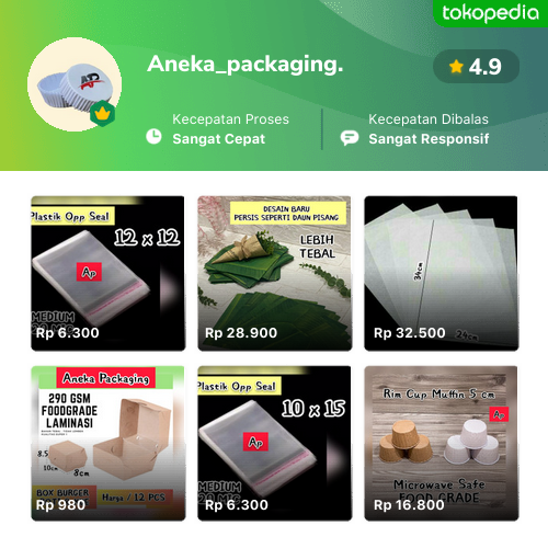 Toko Aneka Packaging Online Produk Lengkap Harga Terbaik Tokopedia