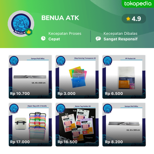 Toko BENUA ATK Online Produk Lengkap Harga Terbaik Tokopedia