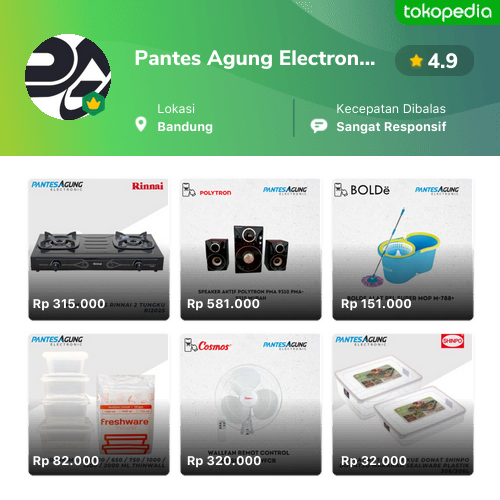 Toko Pantes Agung Electronic Online Produk Lengkap Harga Terbaik