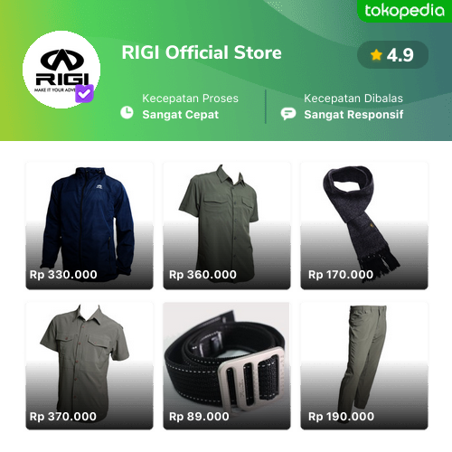 RIGI Official Store Produk Resmi Terlengkap GoPayLater Cicil 0