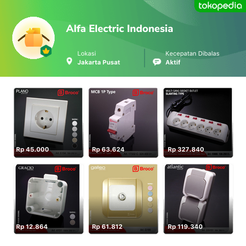 Toko Alfa Electric Indonesia Online Produk Lengkap Harga Terbaik