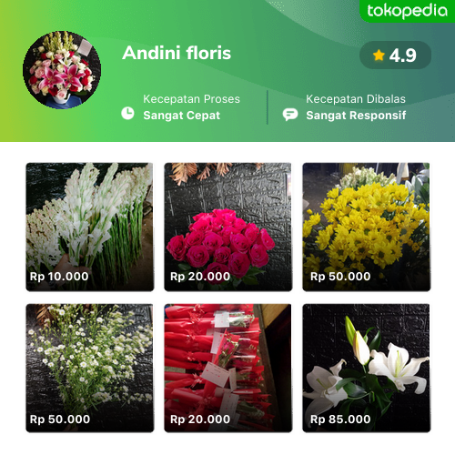 Toko Andini Floris Online Produk Lengkap Harga Terbaik Tokopedia