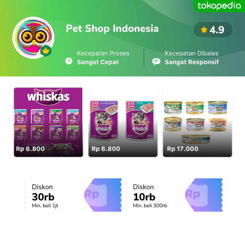 Toko Pet Shop Indonesia Online Produk Lengkap Harga Terbaik Tokopedia