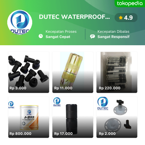 Toko DUTEC WATERPROOFING Online Produk Lengkap Harga Terbaik