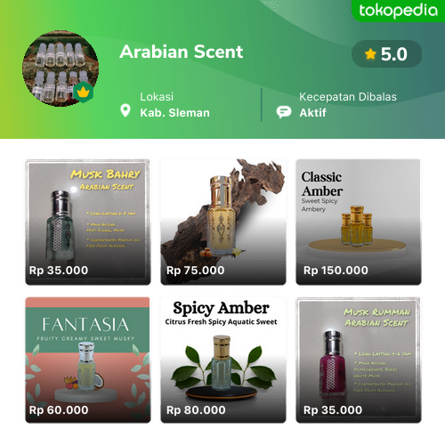 Toko Arabian Scent Online Produk Lengkap Harga Terbaik Tokopedia