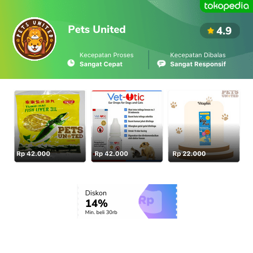 Toko Pets United Online Produk Lengkap Harga Terbaik Tokopedia