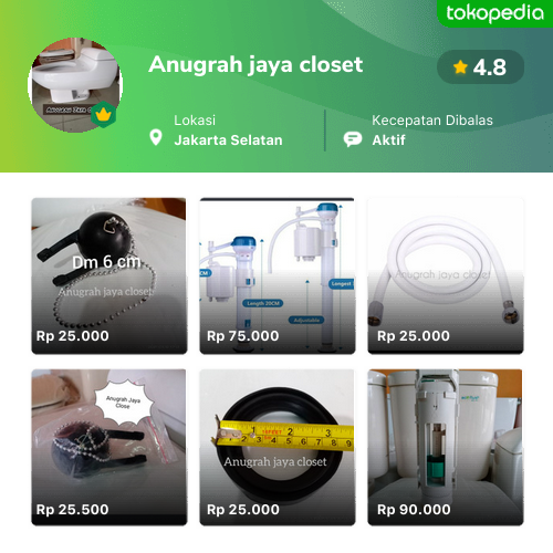 Toko Anugrah Jaya Closet Online Produk Lengkap Harga Terbaik