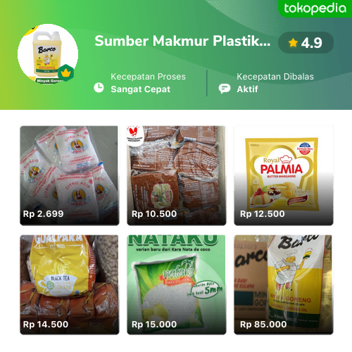 Toko Sumber Makmur Plastik Jakarta Online Produk Lengkap Harga