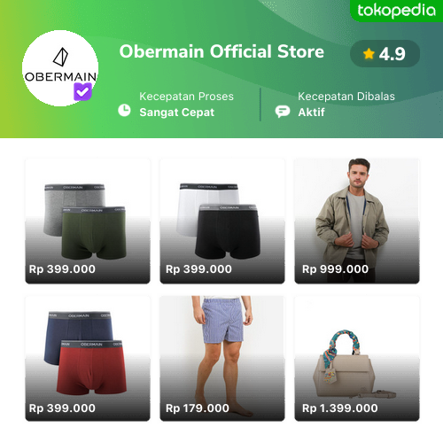 Obermain Official Store Produk Resmi Terlengkap GoPayLater Cicil