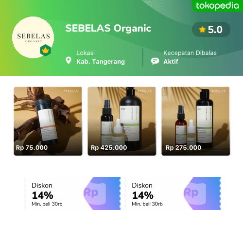 Toko SEBELAS Organic Online Produk Lengkap Harga Terbaik Tokopedia