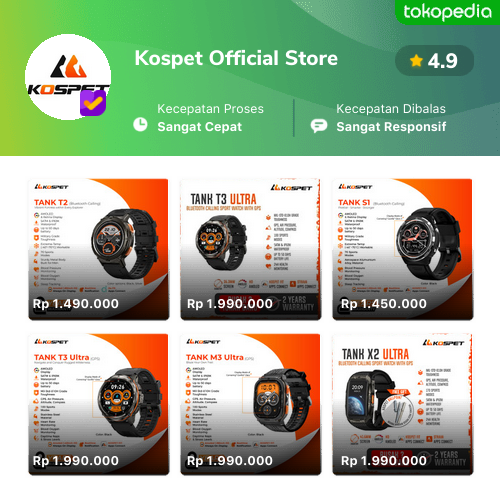 Kospet Official Store Produk Resmi Terlengkap Gopaylater Cicil