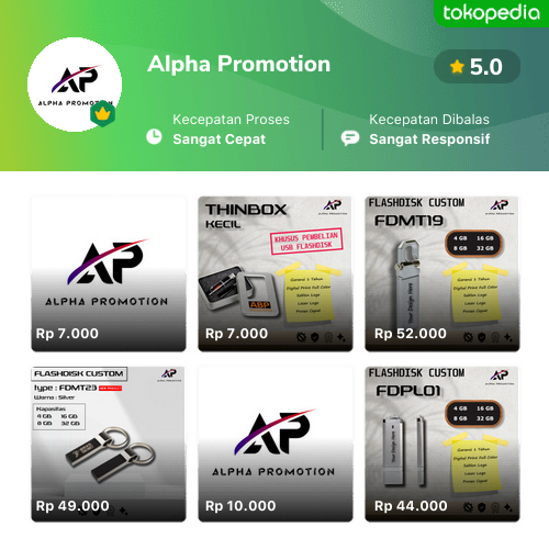 Toko Alpha Promotion Online Produk Lengkap Harga Terbaik Tokopedia