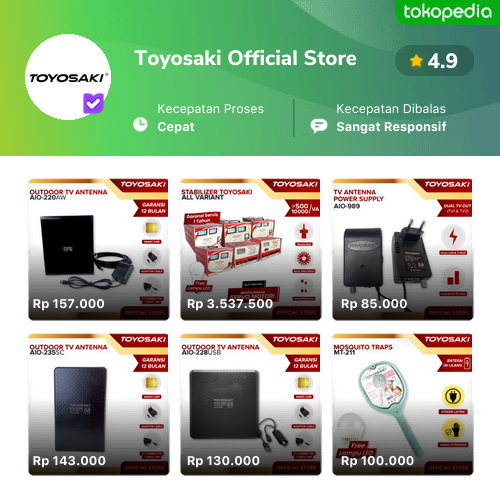 Toyosaki Official Store Produk Resmi Terlengkap GoPayLater Cicil