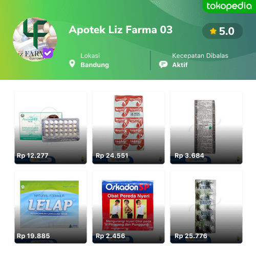 Apotek Liz Farma 03 Produk Resmi Terlengkap GoPayLater Cicil 0