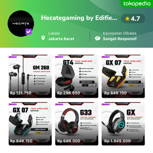 Hecategaming By Edifier Produk Resmi Terlengkap Gopaylater Cicil