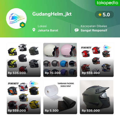 Toko Gudanghelm Jkt Online Produk Lengkap Harga Terbaik Tokopedia