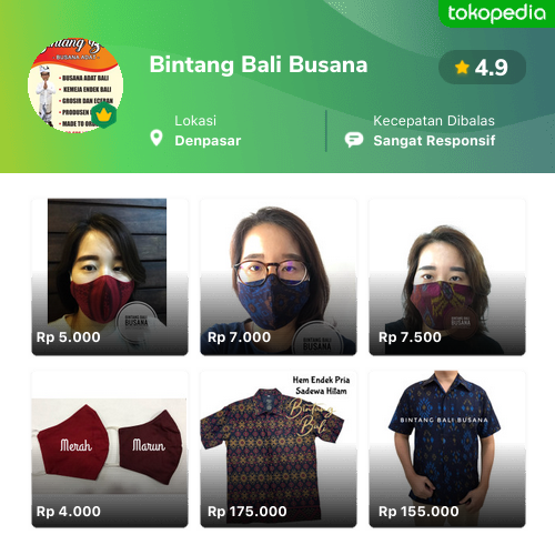 Toko Bintang Bali Busana Online Produk Lengkap Harga Terbaik