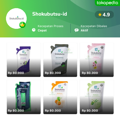 Toko Shokubutsu Id Online Produk Lengkap Harga Terbaik Tokopedia