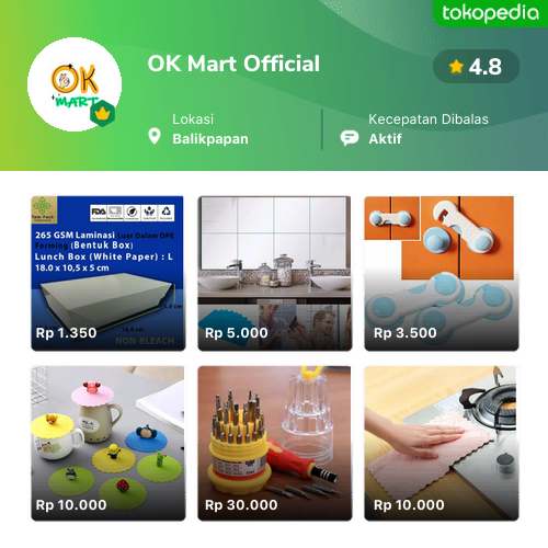 Ok Mart Official - Balikpapan Utara, Kota Balikpapan | Tokopedia