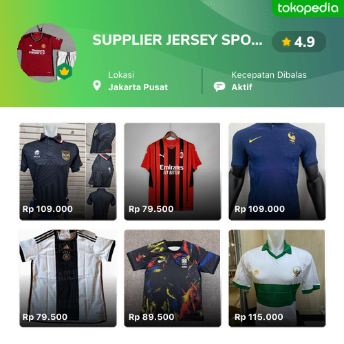 Toko SUPPLIER JERSEY SPORT Online - Produk Lengkap & Harga Terbaik ...