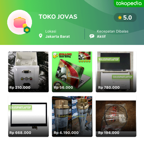 Toko TOKO JOVAS Online - Produk Lengkap & Harga Terbaik