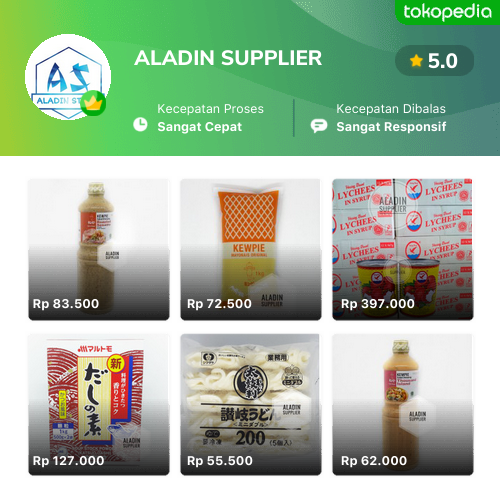 Toko ALADIN SUPPLIER Online - Produk Lengkap & Harga Terbaik | Tokopedia