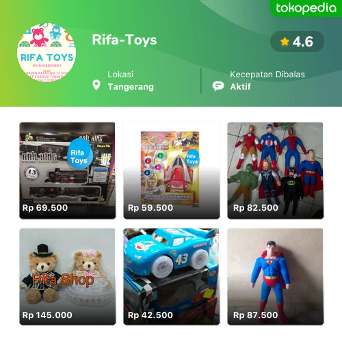 Rifa Toys Ciledug Kota Tangerang Tokopedia