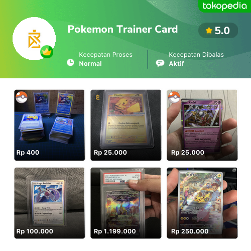 Toko Pokemon Trainer Card Online - Produk Lengkap & Harga Terbaik ...