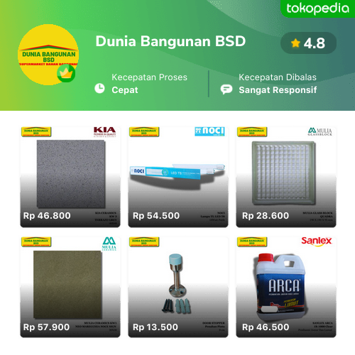 Toko Dunia Bangunan BSD Online - Produk Lengkap & Harga Terbaik | Tokopedia