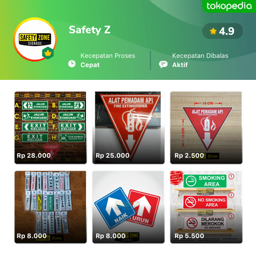 Toko Safety Z Online - Produk Lengkap & Harga Terbaik | Tokopedia