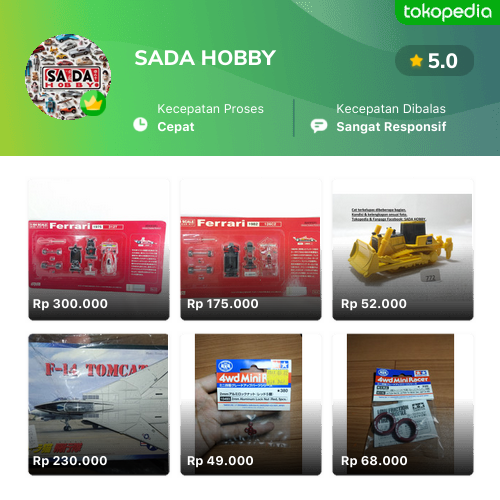 Toko SADA HOBBY Online - Produk Lengkap & Harga Terbaik | Tokopedia