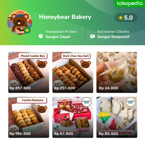 Toko Honeybear Bakery Online - Produk Lengkap & Harga Terbaik | Tokopedia