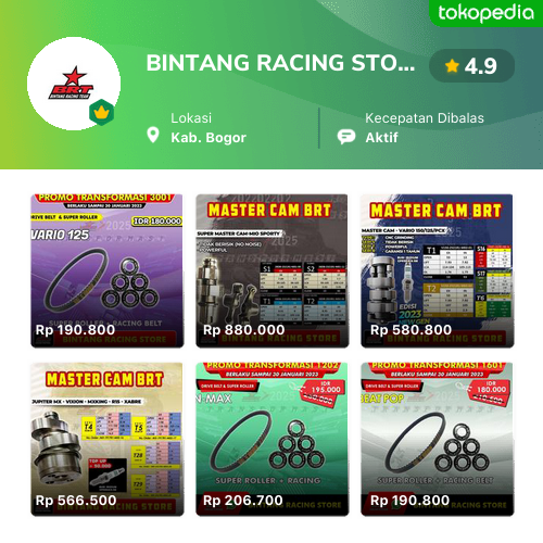 Bintang Racing Store - Babakan Madang, Kab. Bogor | Tokopedia