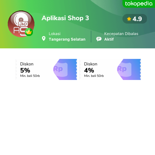 Toko Aplikasi Shop 3 Online - Produk Lengkap & Harga Terbaik | Tokopedia