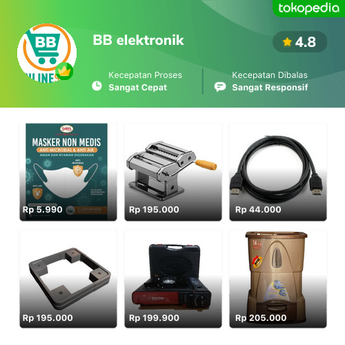 Toko BB Elektronik Online - Produk Lengkap & Harga Terbaik | Tokopedia