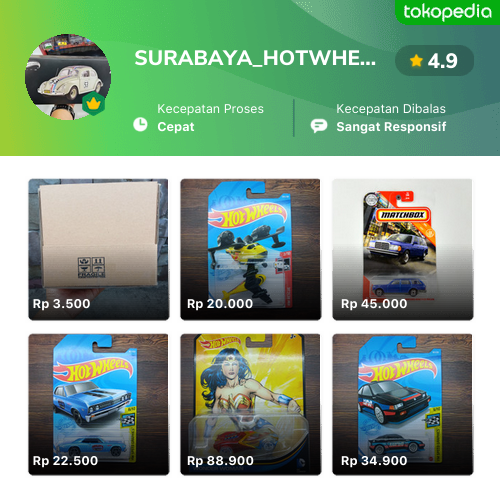 Toko SURABAYA_HOTWHEELS Online - Produk Lengkap & Harga Terbaik | Tokopedia