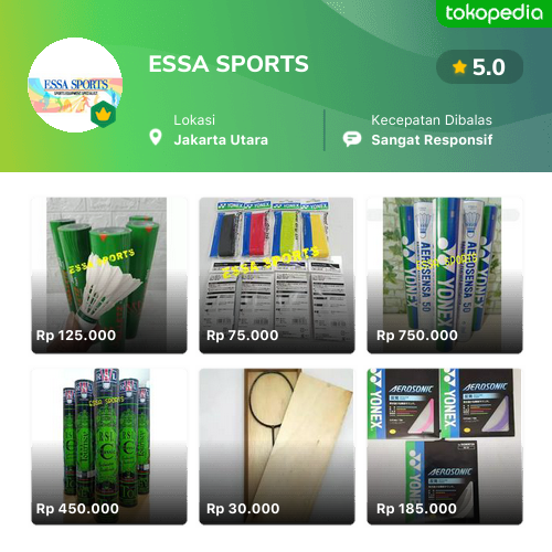 Essa Sports Kelapa Gading, Kota Administrasi Jakarta Utara Tokopedia