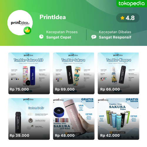 Toko PrintIdea Online - Produk Lengkap & Harga Terbaik | Tokopedia