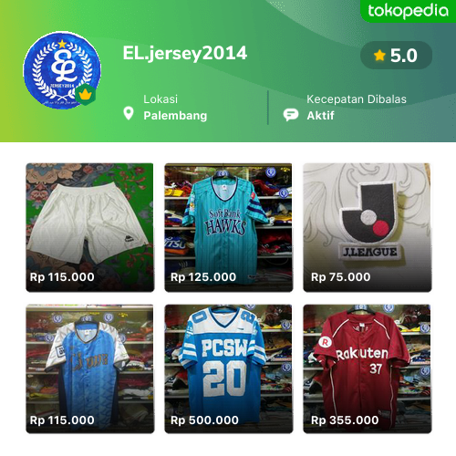 Toko @El_jersey2014 Online - Produk Lengkap & Harga Terbaik | Tokopedia