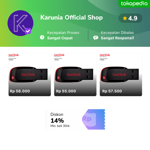 Karunia Official Shop Produk Resmi And Terlengkap Tokopedia