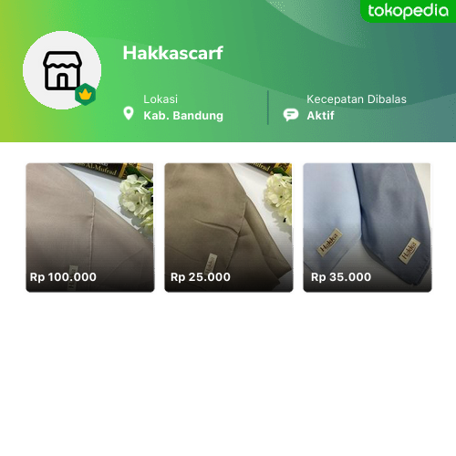 Toko Hakkascarf Online - Produk Lengkap & Harga Terbaik | Tokopedia