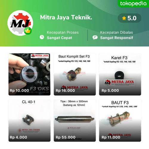 Toko Mitra Jaya Teknik. Online - Produk Lengkap & Harga Terbaik | Tokopedia