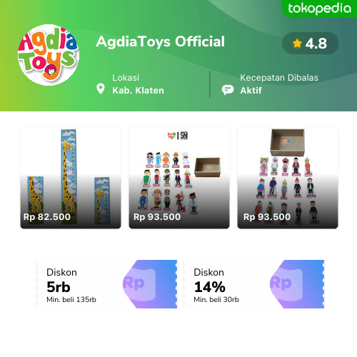 Agdiatoys Official Produk Resmi And Terlengkap Tokopedia