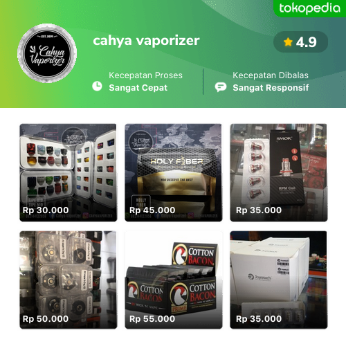 Toko Cahya Vaporizer Online Produk Lengkap And Harga Terbaik Tokopedia