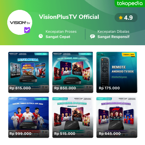 Visionplustv Official Produk Resmi And Terlengkap Tokopedia