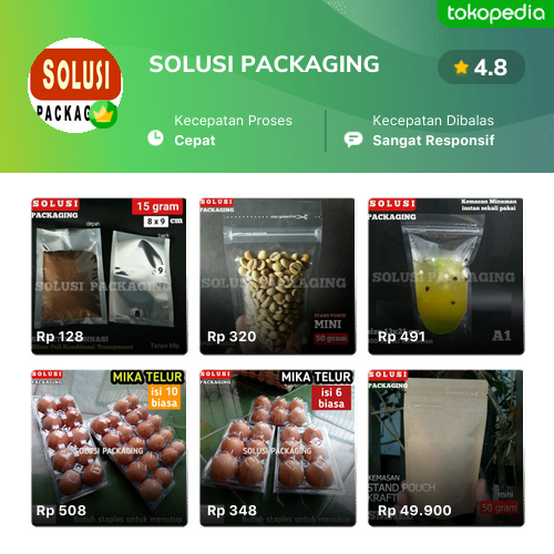 Toko SOLUSI PACKAGING Online - Produk Lengkap & Harga Terbaik | Tokopedia