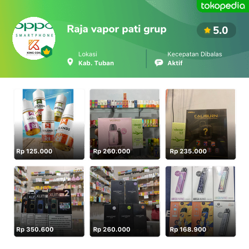 Toko Raja Vapor Pati Grup Online Produk Lengkap And Harga Terbaik