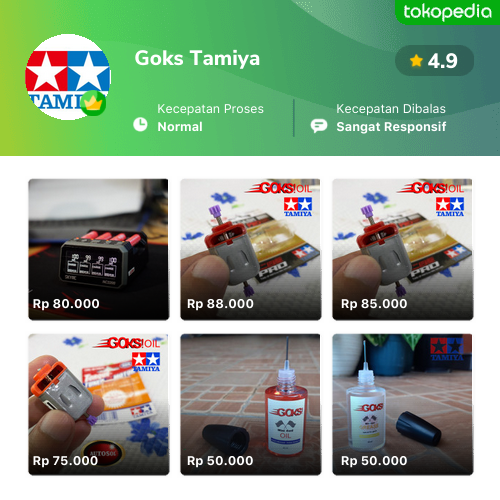 Toko Goks Tamiya Online - Produk Lengkap & Harga Terbaik | Tokopedia