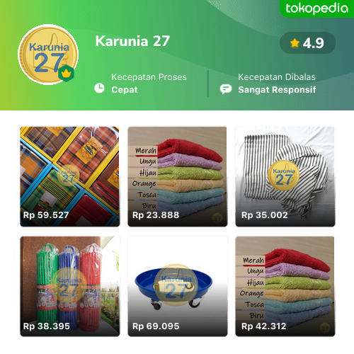 Toko Karunia 27 Online Produk Lengkap And Harga Terbaik Tokopedia