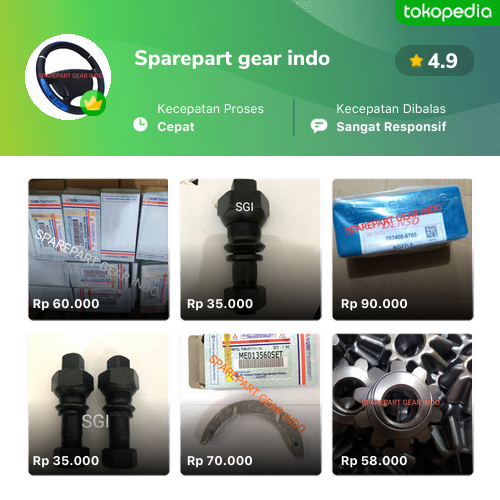 Toko Sparepart Gear Indo Online - Produk Lengkap & Harga Terbaik ...